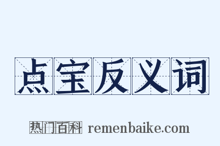 点宝反义词是什么意思的图片